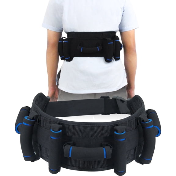 Leetye Mei Gait Belt Transfer Belt with 7 Handles for Elderly and Disabled Mobility Assistance