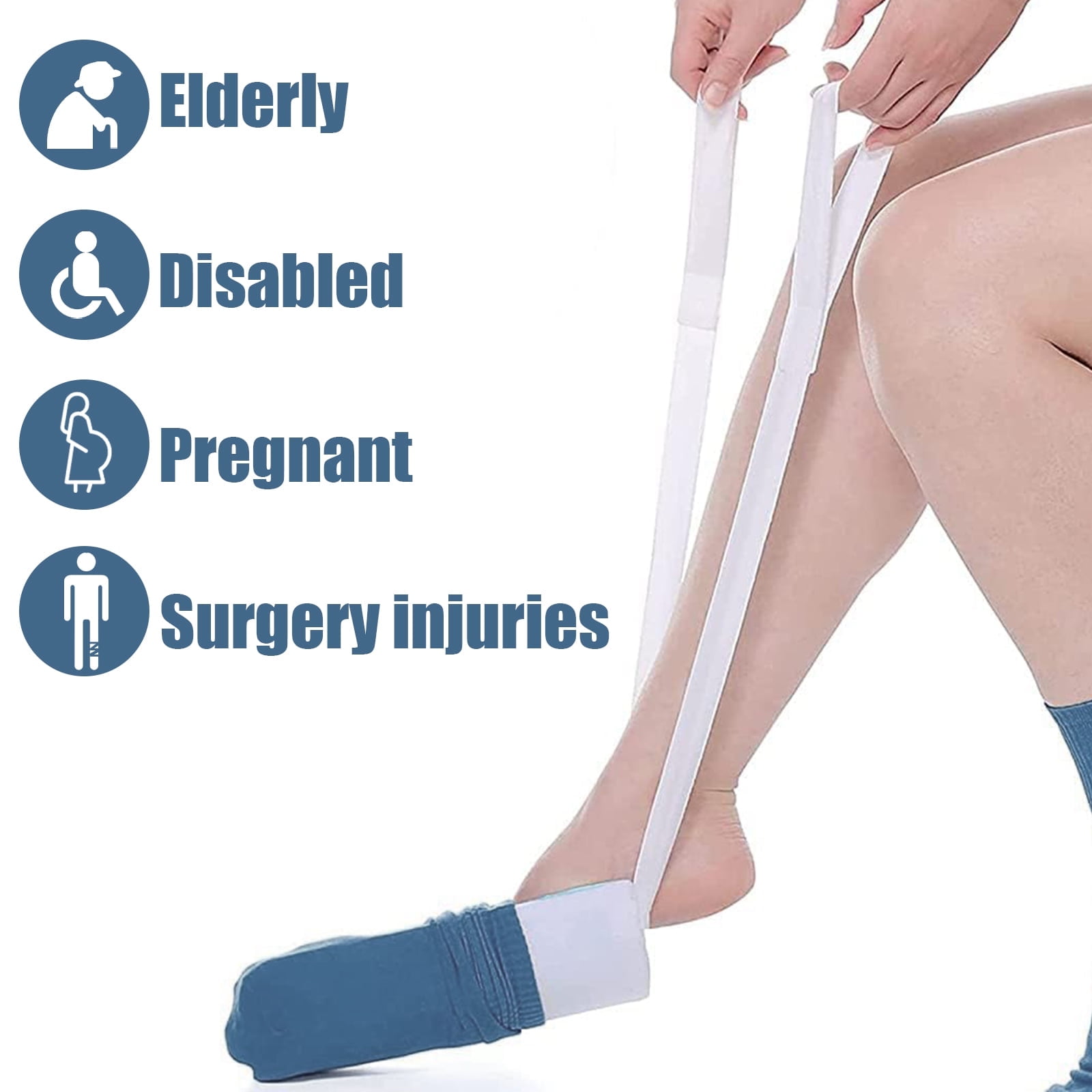 Leetye Mei Stocking Aid Sock Removal for Seniors Putting on & off Socks Helper Elderly Assist