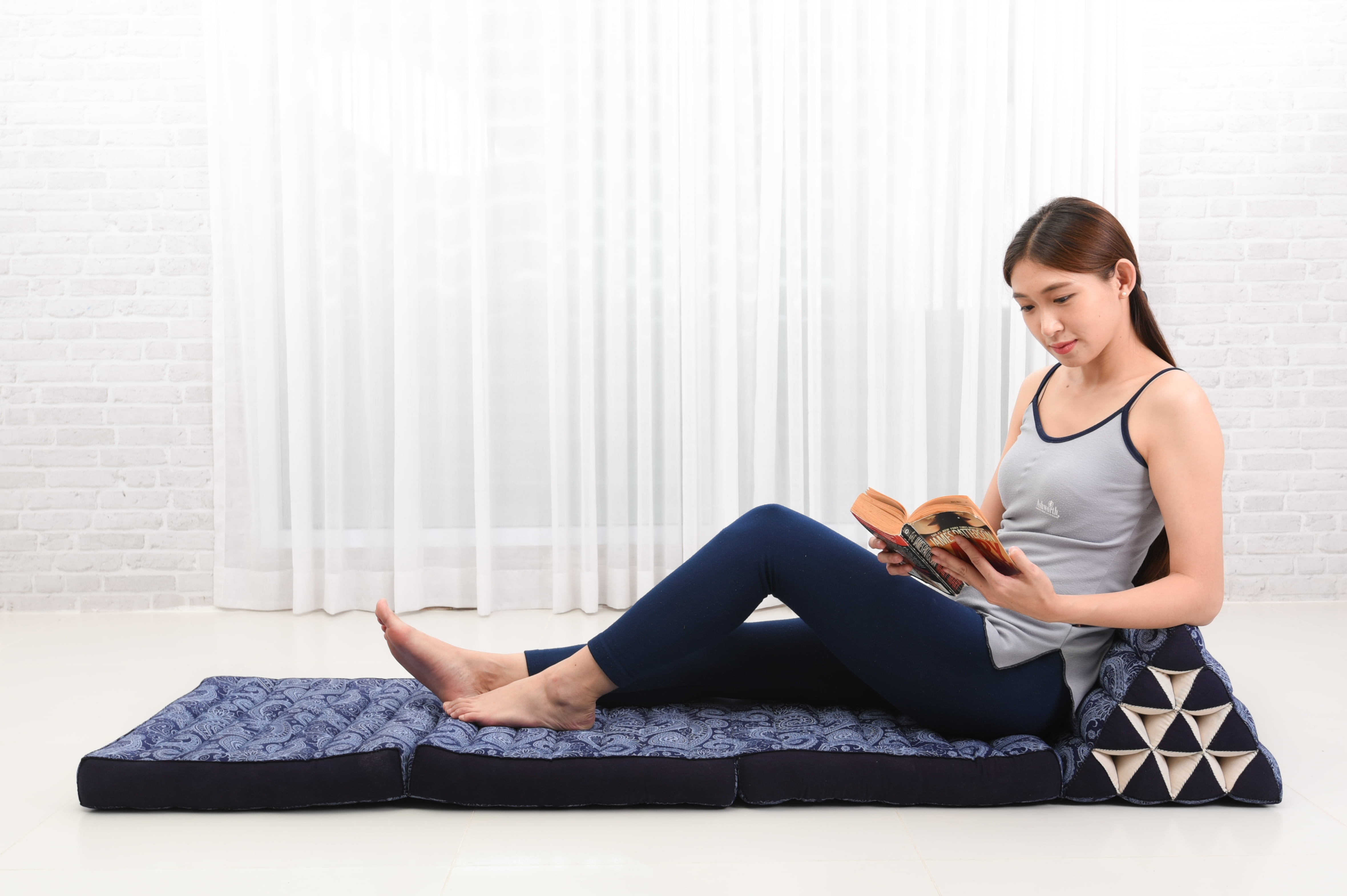 Kapok top triangle cushion