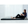 thumbnail image 1 of Leewadee 4-Fold Mat with Triangle Cushion – Firm TV Pillow, Foldable Mattress with Cushion Made of Kapok, 89 x 20 inches, Black Red, 1 of 6