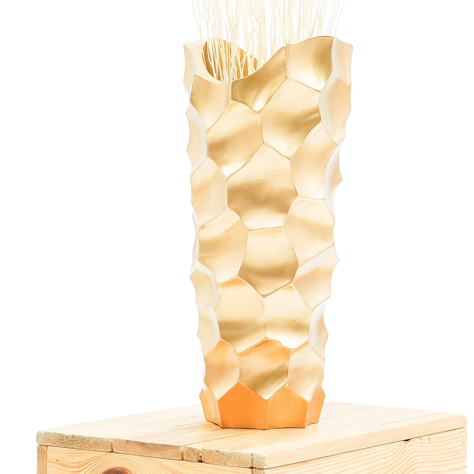 Leewadee - Gold Floor Vase for Pampas Grass, Large Flower Vase for Home ...