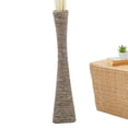 thumbnail image 1 of Leewadee Large Wicker Floor Vase – Handmade Flower Holder Made of Bamboo and Bast, Sophisticated Funnel Vessel for Decorative Branches,  Brown White, 1 of 5