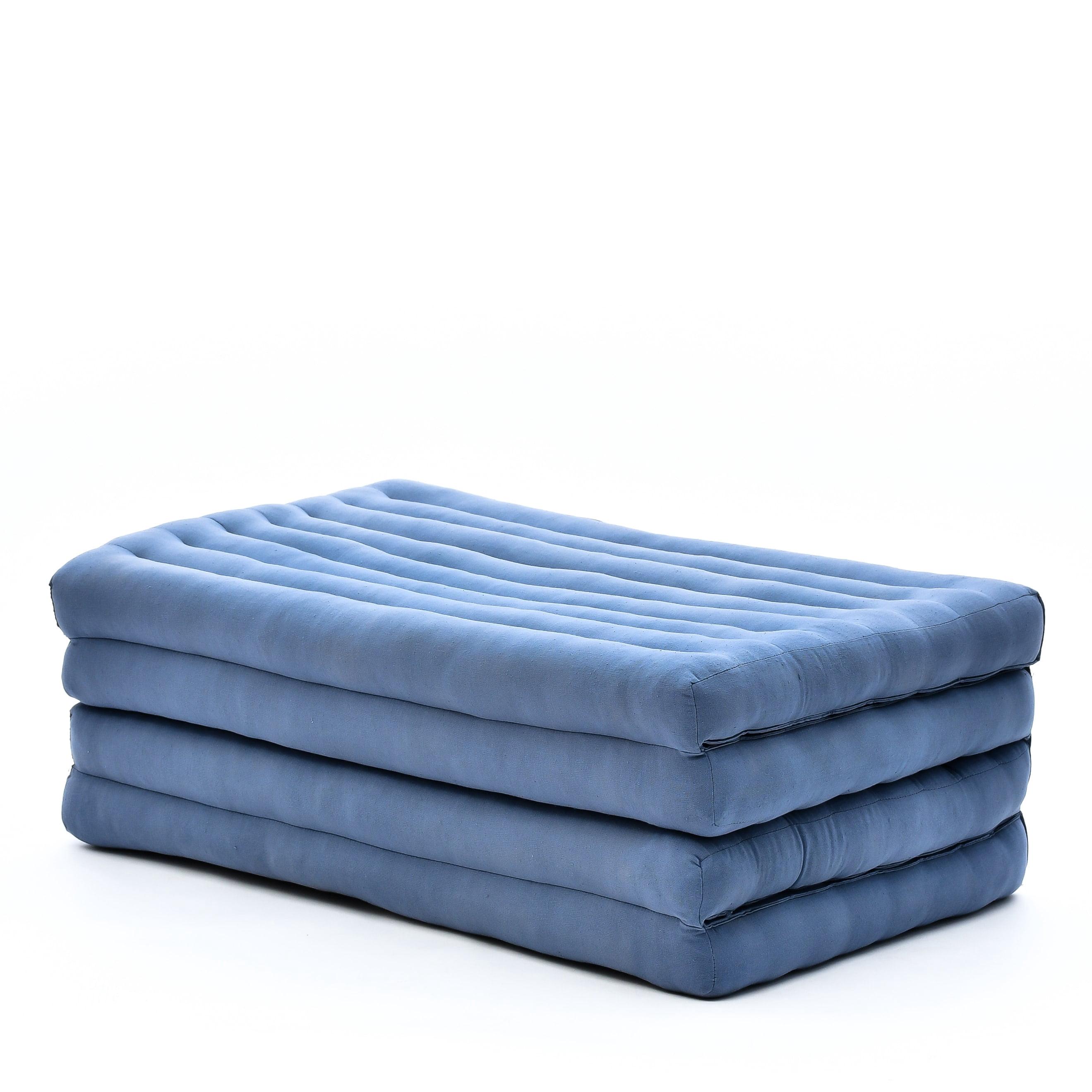 King Single Size Foldable Mattress Kapok Filled Camping Matt BlueEle main image 0