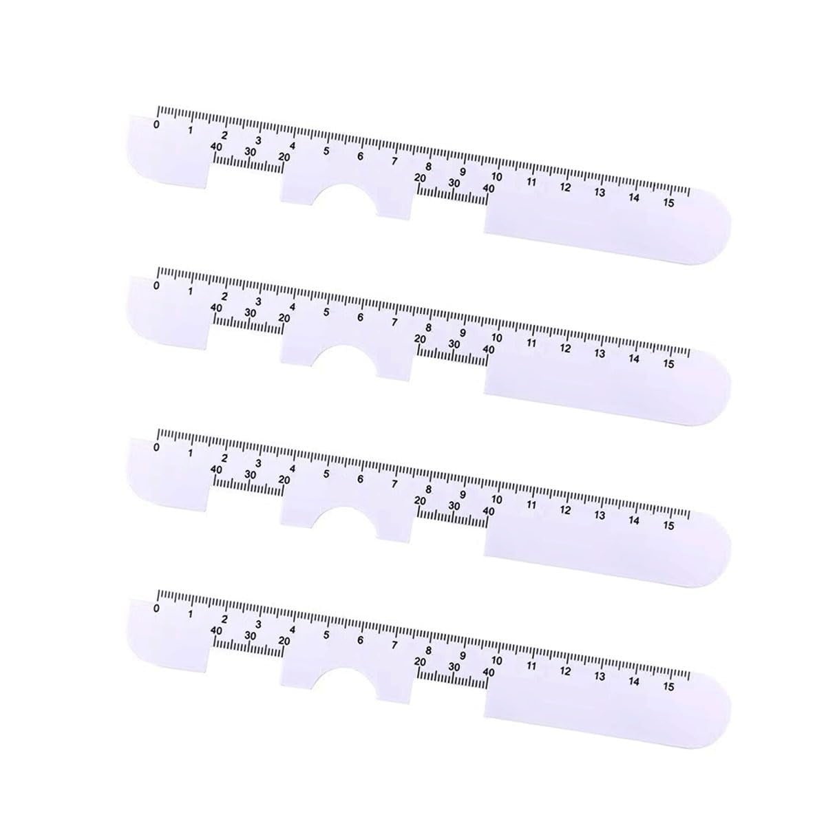 Leewoth 4pcs Pupillary Distance Ruler for Pupil Distance Measuring Pd ...
