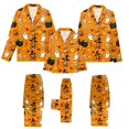 thumbnail image 1 of Leey-Word Matching Halloween Pajamas for Family Pajamas Set Long Sleeve Sleepwear Button-Down Pjs Sets Two-Pieces Loungewear with Pockets, 1 of 8