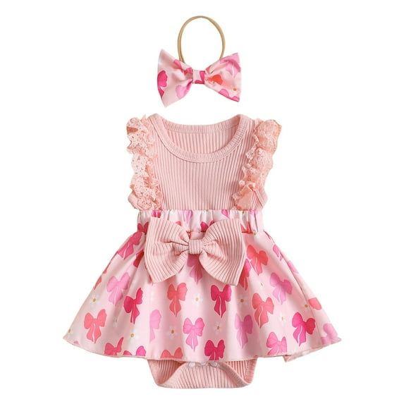 Leey-World 24 Months Girls Clothes Baby Onsies Solid Baby Bodysuit Romper Blank for Girls Baby Onesies(Pink,0-3 Months)