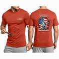 thumbnail image 1 of Leey-World 250 Anniversary Usa Shirt Men American Flag Shirts for Men: 4th of July T-Shirts Patriotic USA Short Sleeve Tees Tops(Red,XL), 1 of 8