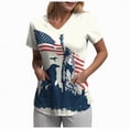 thumbnail image 1 of Leey-World 250 Years American Anniversary 250th Independence Day T-Shirt Patriotic Shirts for Women(White,S), 1 of 6