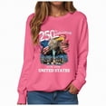 thumbnail image 1 of Leey-World 250th American Anniversary Independence 250 Years of Freedom T-Shirt American Shirts for Women(Hot Pink,2XL), 1 of 9