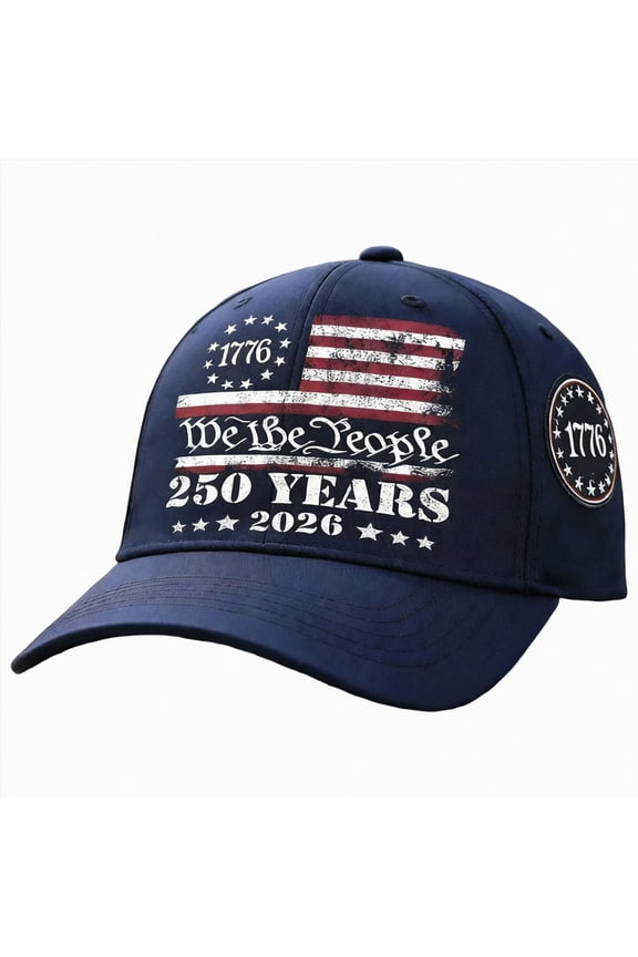 250th Anniversary USA Hat 2026 Patriotic Baseball Cap for Men Women,American 250 Year Anniversary,Blue