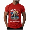 thumbnail image 1 of Leey-World 250th Anniversary Usa Shirt American Flag Shirts for Men: 4th of July T Shirt 1776-2026 USA Patriotic Tee Tops(Red,2XL), 1 of 8