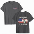 thumbnail image 1 of Leey-World 4th Of July Shirt Funny Flag Cross Tree 250 Years Faith and Freedom 1776-2026 T-Shirt(Dark Gray,L), 1 of 9
