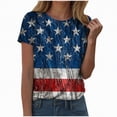 thumbnail image 1 of Leey-World 4th Of July Shirt Plus Size Pretty Flag Heart 1776 2026 July 4th 250th Birthday T-Shirt(Dark Blue,S), 1 of 7