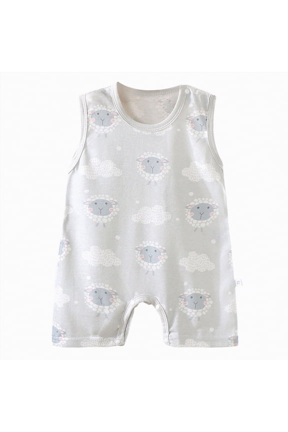 Baby Boy Summer Rompers Newborn Baby Boy Summer Outfit Button Down Collared Polo Romper Short Sleeve Jumpsuit Bodysuit One Piece Clothes(Light Gray,6-12 Months)