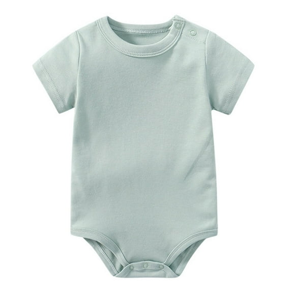 Leey-World Baby Girl Clothes Baby Short Sleeve Onesie Bodysuits Baby Girl Clothes(Green,3-6 Months)