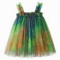 thumbnail image 1 of Leey-World Baby Girl Dresses Girls and Toddler Short Sleeve Fashion Dress(Green,5-6 Years), 1 of 9