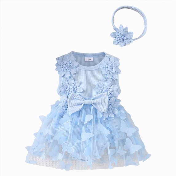 Leey-World Baby Girl Onesies Baby Short-Sleeve Bodysuit Baby Onesies(Blue,9-12 Months)