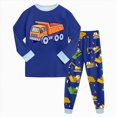 thumbnail image 1 of Leey-World Bamboo Viscose Toddler Pajamas Boys Girls Baby Pjs Sets Kids Long-Sleeve Snug fit Sleepwear 6-12 Months 12-24 Months 2t 3t 4t 5t 6t 7t 8t 9t Children(Blue,2-3 Years), 1 of 6