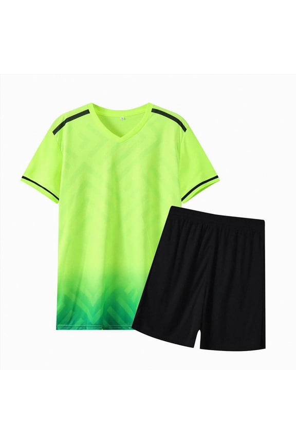 Boys Clothes Boys 2 Piece Athletic Outfits Short Sleeve Sport T-shirt and Shorts Summer Casual Clothes for 6-12 Years Boys Summer Outfits(Green,9-10 Years)