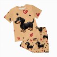 thumbnail image 1 of Leey-World Boys Outfit Sets Size 6 Boys 2 Piece Athletic Outfits Short Sleeve Sport T-shirt and Shorts Summer Casual Clothes for 6-12 Years Boys Fashion(Khaki,4-5 Years), 1 of 6