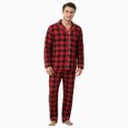 thumbnail image 1 of Leey-World Family Christmas Pajamas Matching Sets-Button Down Plaid Long Sleeve Holiday Pjs Sets, 1 of 5
