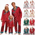 thumbnail image 1 of Leey-World Family Christmas Pajamas Matching Sets Xmas Pajamas Pjs Holiday Nightwear Jammies Cute Soft Sleepwear With Pockets, 1 of 9