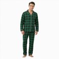 thumbnail image 1 of Leey-World Family Christmas Pjs Matching Sets Plaid Pajamas Long Sleeve Holiday Sleepwear Set Loungewear Set, 1 of 5