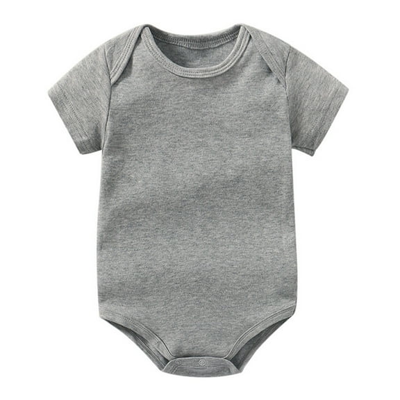Leey-World Girl Onesies Baby Cotton Sleeveless Bodysuits Girl Onesies(Grey,3-6 Months)