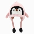 thumbnail image 1 of Leey-World Girls Penguin Knit Hat Boys Cartoon Warm Fuzzy Beanie Winter Fleece Lining Cap with Ear for Toddler Baby Boys and Girls, 1 of 9
