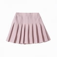 thumbnail image 1 of Leey-World Girls' Pleated Mini Skirt with Shorts Girl Uniform School Tennis Skater Skirts Skort 2T-17Y(Pink,2-4 Years), 1 of 4