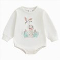 thumbnail image 1 of Leey-World Infant Baby Girl Boy Clothes Baby Boy Sweatshirt Bubble Romper Long Sleeve Bodysuit Fall Outfit, 1 of 4