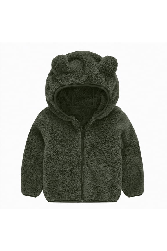 Infant Winter Jacket Baby Boy Winter Fleece Coat Toddler Girl Jacket Infant With Hood Panda Outerwear(AG,18-24 Months)