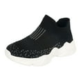 thumbnail image 1 of Leey-World Kid Shoes Toddler Shoes Boys Girls Barefoot Shoes Kids Breathable Sneakers Tennis Shoes Slip on Shoes Black,13.5, 1 of 8