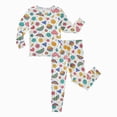 thumbnail image 1 of Leey-World Kids Bamboo Viscose Pajamas Set Boy/Girls Toddler Pjs Soft Breathable Lightweight Long Sleeve Pajamas Set for All-Season(Red,6-7 Years), 1 of 9