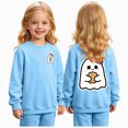 thumbnail image 1 of Leey-World Kids Halloween Sweatshir Ghost Cute Crewneck Kids Tops Girls Halloween Shirt Long Sleeve Festival Pullover Sweatshirt, 1 of 9