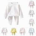 thumbnail image 1 of Leey-World Kids Pjs Girls 1t 2t 3t 4t 5t 6t Boys Girls Pajamas Sets Kids 2-Piece Sleepwear Cotton Raglan Long Sleeve Casual Clothes(Light Pink,5-6 Years), 1 of 4