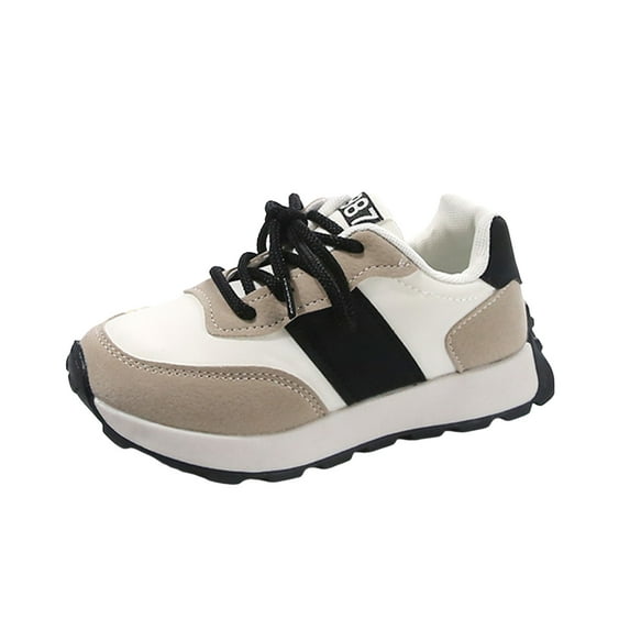 Leey-World Kids Shoes Girls Girls' Running Shoes Comfort Leather Casual School Shoes Athletic Sneakers for Girls(Little kid/Big kid)(Black,11.5)