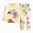 thumbnail image 1 of Leey-World Kids Toddler Baby Girl Fall Winter Clothes Waffle Knit Long Sleeve Pullover Sweatshirt Top and Pants 2PCS Outfits Set Fall Winter Set for 12 18 24 M 1t 2t 3t 4t 5t 6t(Beige,1-2 Years), 1 of 4