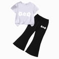 thumbnail image 1 of Leey-World Little Kids 2 Piece Outfits Baby Girls Summer Short Sleeve T-Shirts and Pants Set Fashion Clothing Sets Girls School Clothes 3T 4T 5T 6T 7T(M,4-5 Years), 1 of 4