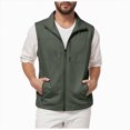 thumbnail image 1 of Leey-World Men's Lightweight Softshell Vest Windproof Sleeveless Jacket for Travel Hiking Running Golf(AG,XL), 1 of 9