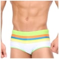 thumbnail image 1 of Leey-World Men's Swimsuits Swim Boxer Briefs Square Cut Bathing Suits Swimming Briefs Men(Green,XL), 1 of 7