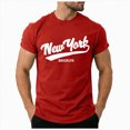 thumbnail image 1 of Leey-World Men's T-Shirts Soft Cotton Blend Crew Neck Tee Athletic Fit Plain & Logo Basic T-Shirt for Men Mens T Shirt(Red,M), 1 of 8