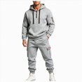 thumbnail image 1 of Leey-World Mens 2 Piece Outfits Jogging Suits for Men Activewear Work Out Hoodie and Sweatpants Set Casual Big and Tall Baggy Jumpsuit, 1 of 6