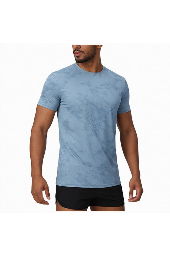 Mens T Shirt Mens Bamboo Viscose T Shirt Ultra Soft Plain Tshirts for Men Cooling Crew Neck Casual Basic Tee Shirt Undershirt(Light Blue,XL)