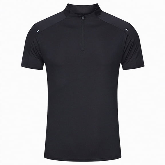 Leey-World Mens Tee Shirts Men Textured Knit T-Shirts Casual Stretch Ribbed Short Sleeve Shirt Gym Workout Athletic Tee Shirts(Black,S)
