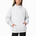 thumbnail image 1 of Leey-World Mock Neck Sweatshirt Girls Fall Oversized Turtleneck Lightweight Pullover Teens Long Sleeve Sweatshirts, 1 of 6