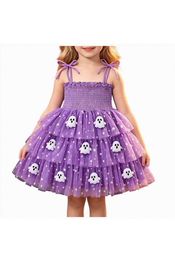 Princess Tutu Dress for Toddler Girls - 3-Layer Tulle Skirt with Soft Lining for Birthday(Purple,12-18 Months)