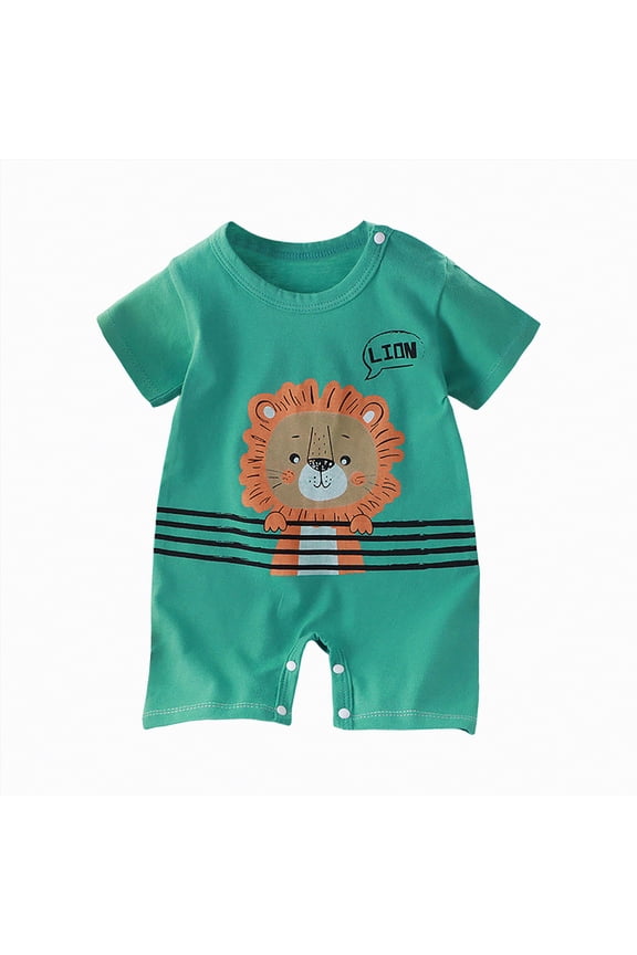 Rompers Baby Boy Toddler Baby Boy Baseball Outfit Baseball Embroidery Sleeveless Tank Romper Suspender Jumpsuit Boys Summer Clothes(Green,9-12 Months)