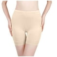 thumbnail image 1 of Leey-World Safety Shorts for Women Skirt Women's Cotton Underwear Boxer Shorts Anti Chafing Bike Shorts Boyshorts Panties Regular & Plus Size Beige,2XL, 1 of 5