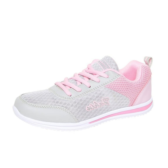 Leey-World Shoes for Women Women's Sneaker Cooled Memory Foam Women Shoes Casual(Pink,8)
